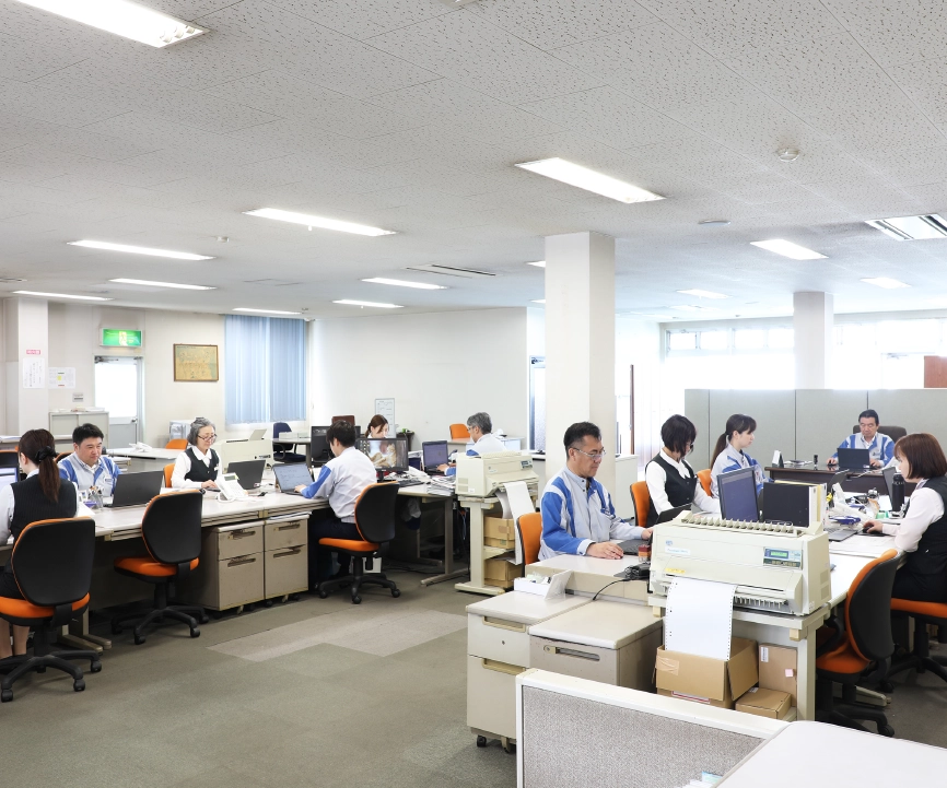 本社 総務部のご紹介イメージ写真　石川金属工業｜ めっき加工　プラスチック成型・蒸着　重防食塗装　金属試験片の加工・分析　TOTOアフターサービス