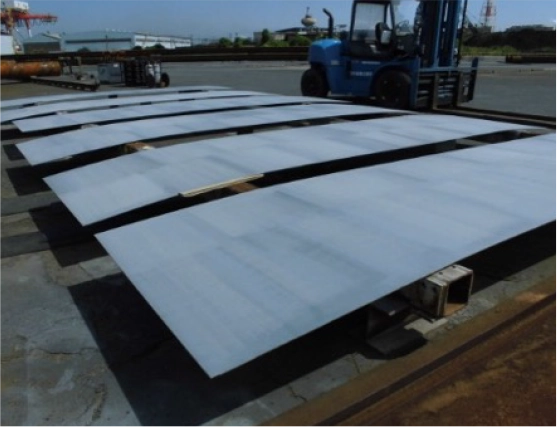 鋼板アルミ溶射加工